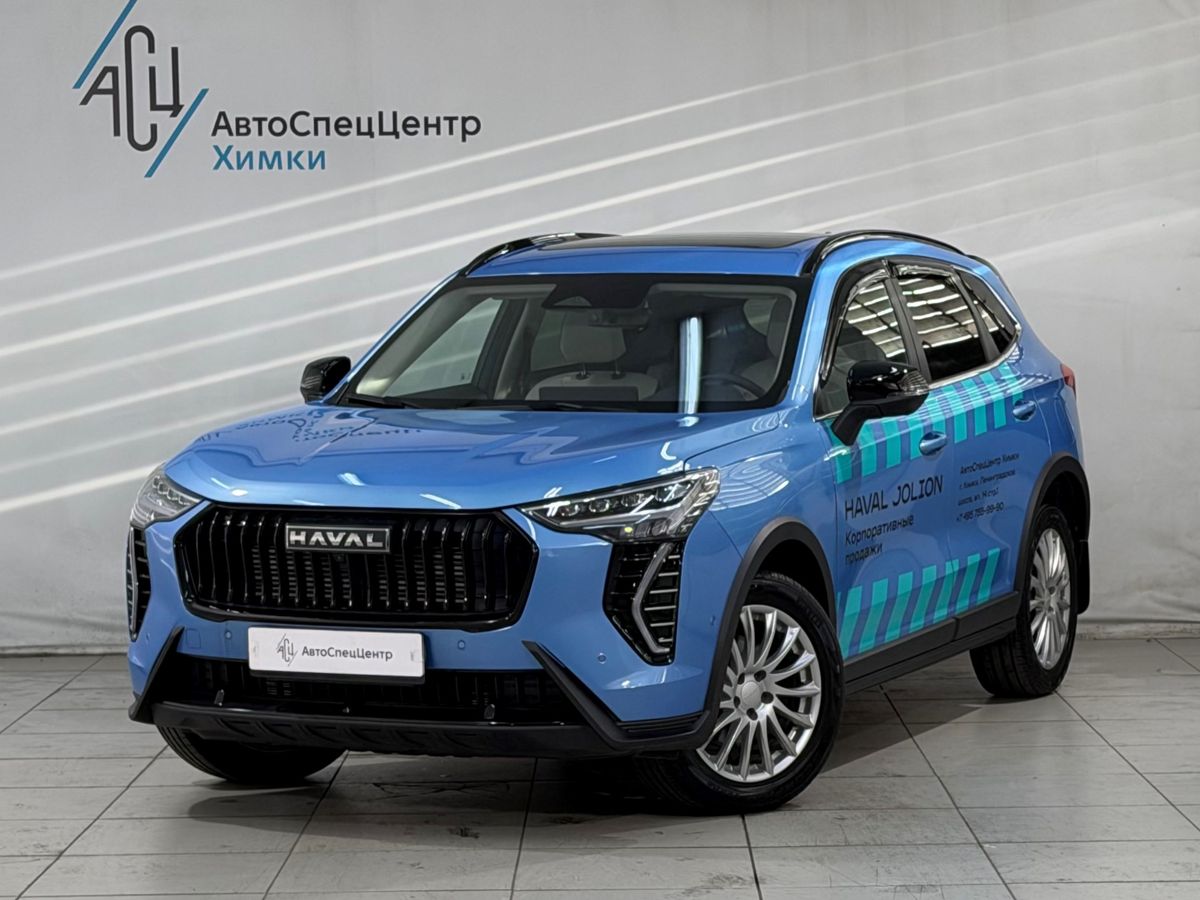 Haval Jolion I [рестайлинг] 1.5 AMT 4WD (150 л.с.) Tech+ Синий 2024 с пробегом 12 500 км