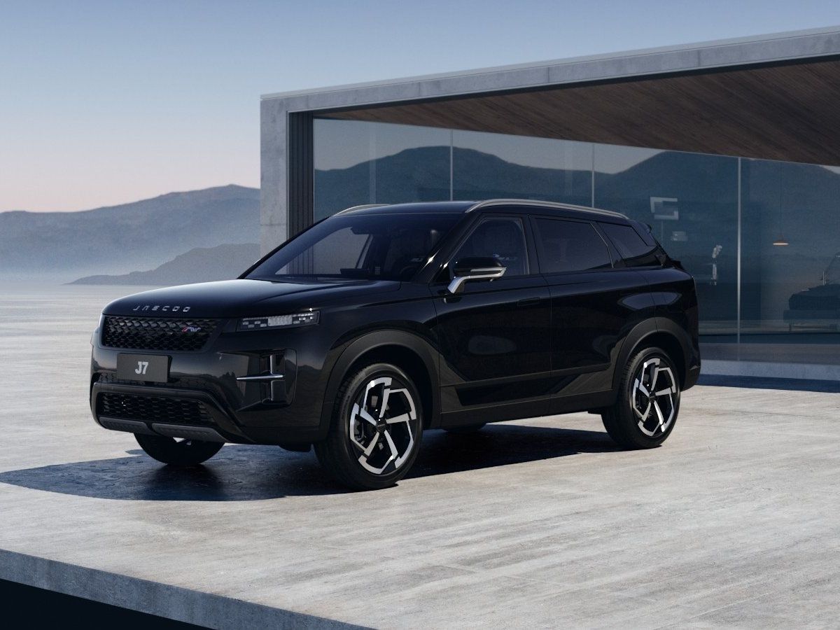 Автомобиль Jaecoo J7 I [рестайлинг] 1.5 AMT (147 л.с.) Престиж Чёрный 2026 новый