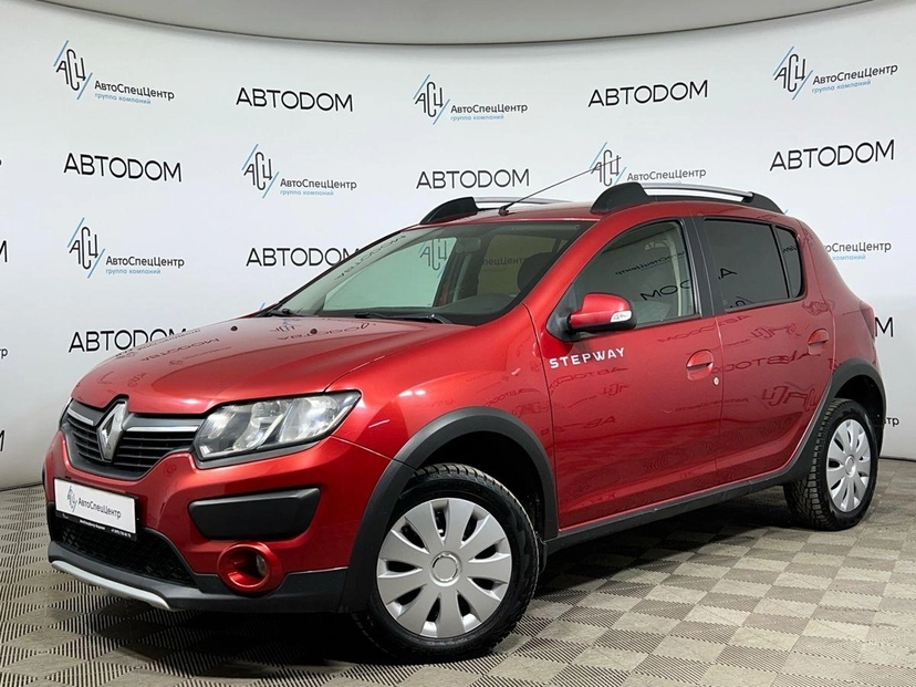 Автомобиль Renault Sandero II поколение 1.6 AT (102 л.с.) Confort Красный 2018 с пробегом 112 749 км