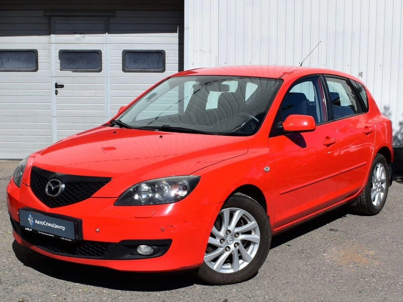 Автомобиль Mazda 3 I (BK) [рестайлинг] 1.6 AT (105 л.с.) Touring Красный 2006 с пробегом 164 000 км