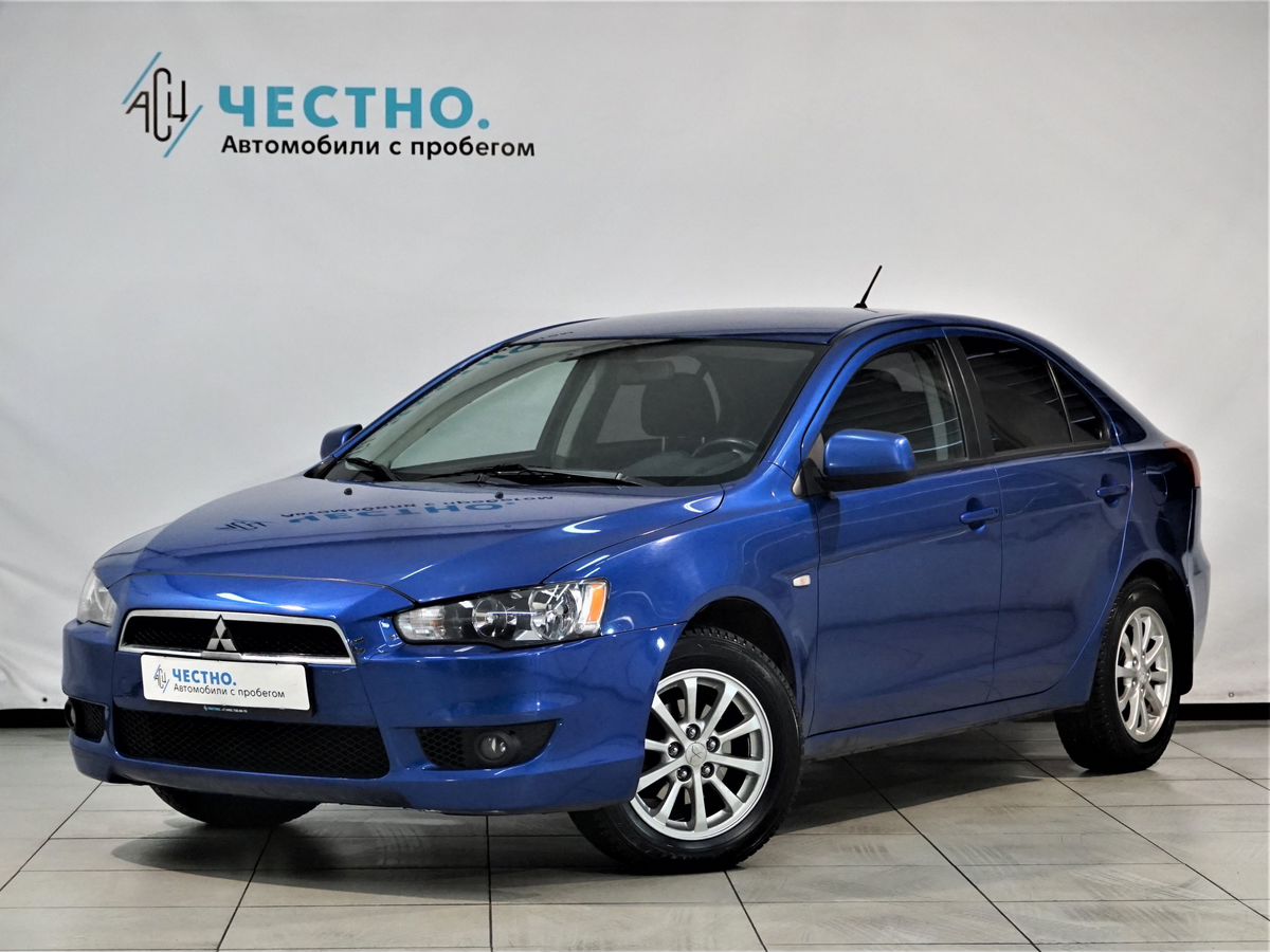 Автомобиль Mitsubishi Lancer X поколение 1.8 CVT (143 л.с.) Base Синий 2010 с пробегом 118000 км