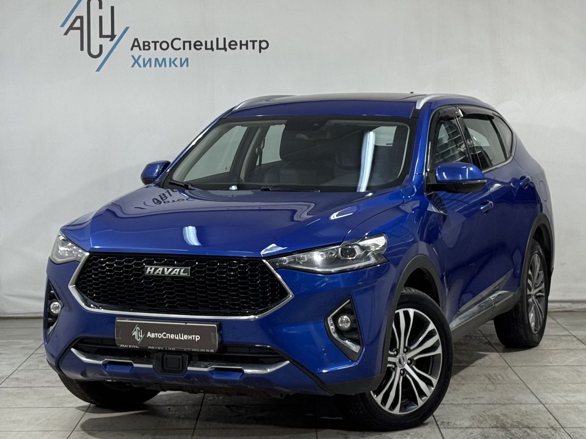 Haval F7 I поколение 2.0 AMT 4WD (190 л.с.) Tech Plus Синий 2021 с пробегом 68 000 км