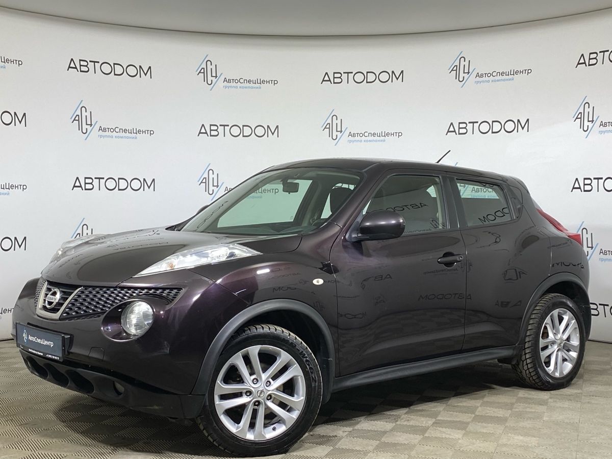 Автомобиль Nissan Juke I поколение (F15) 1.6 CVT (117 л.с.) SE+ Фиолетовый 2014 с пробегом 187 122 км