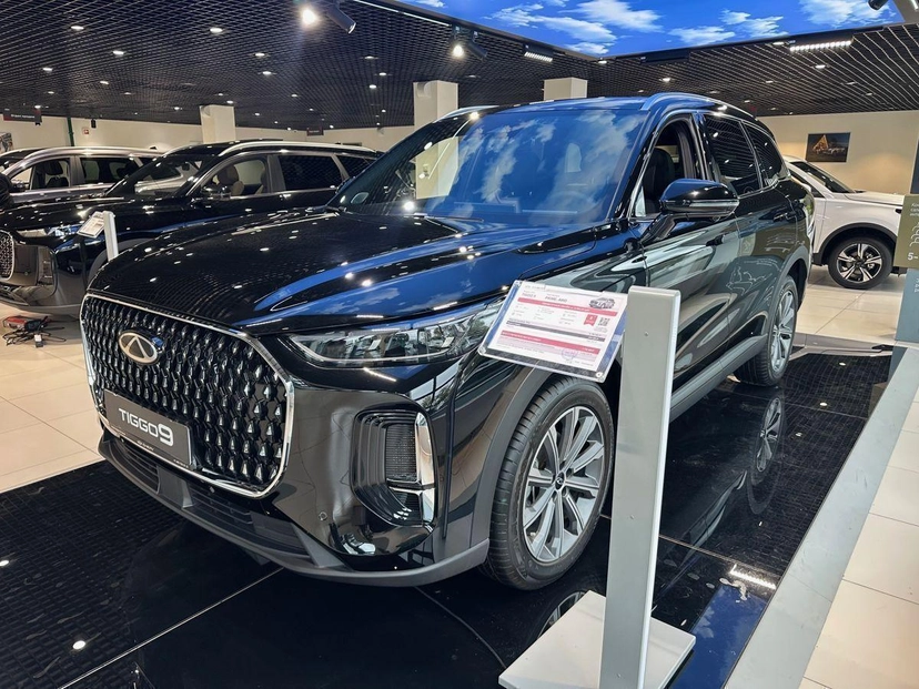 Автомобиль CHERY Tiggo 9 I поколение 2.0 AT 4WD (249 л.с.) Prime Чёрный 2024 новый