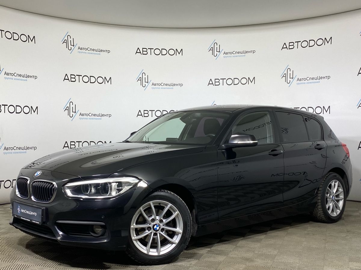 Автомобиль BMW 1 серии II (F20/F21) [2-й рестайлинг] 118 1.5 AT (136 л.с.) Base Чёрный 2017 с пробегом 217 811 км