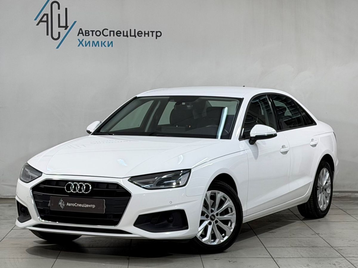 Audi A4 V (B9) [рестайлинг] 2.0 AMT (150 л.с.) Base Белый 2022 с пробегом 51 000 км