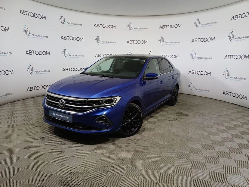 Volkswagen Polo VI поколение 1.6 AT (110 л.с.) Exclusive Синий 2021 с пробегом 45 800 км