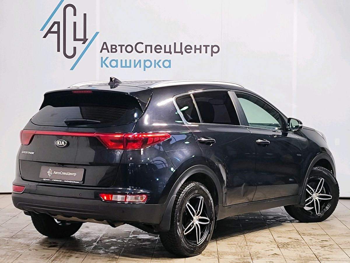 Автомобиль Kia Sportage IV поколение 2.0 AT (150 л.с.) Luxe Чёрный 2017 с пробегом 101 891 км