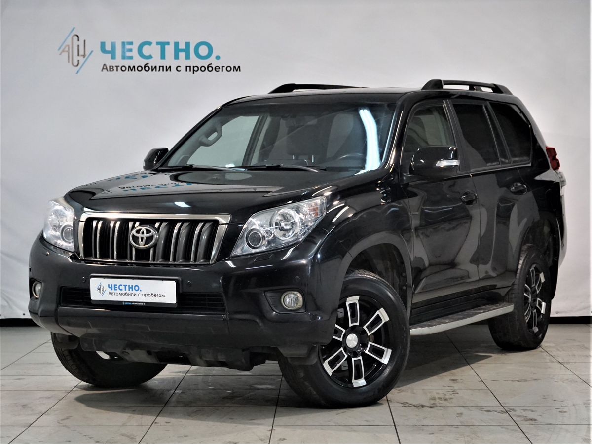 Автомобиль Toyota Land Cruiser Prado IV поколение (J150) 3.0d AT 4WD (173 л.с.) Комфорт Черный 2011 с пробегом 192000 км