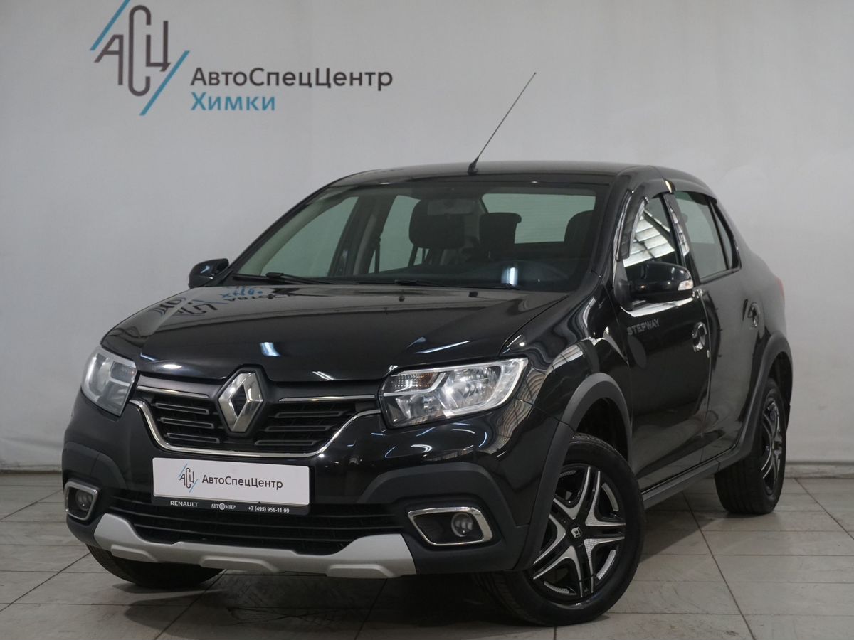 Renault Logan II [рестайлинг] 1.6 MT (82 л.с.) Stepway Life Чёрный 2021 с пробегом 77 000 км