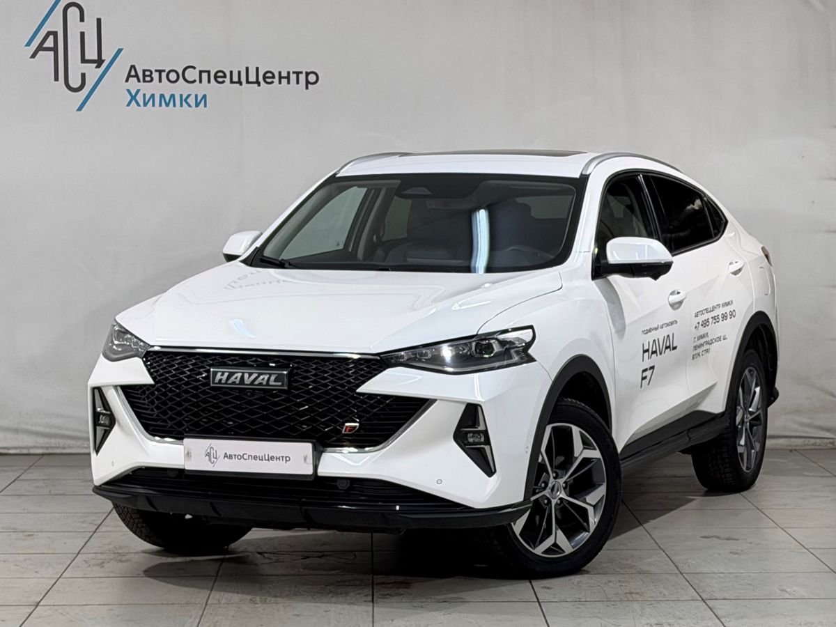 Haval F7x I [рестайлинг] 2.0 AMT 4WD (190 л.с.) Tech Plus Белый 2023 с пробегом 44 000 км