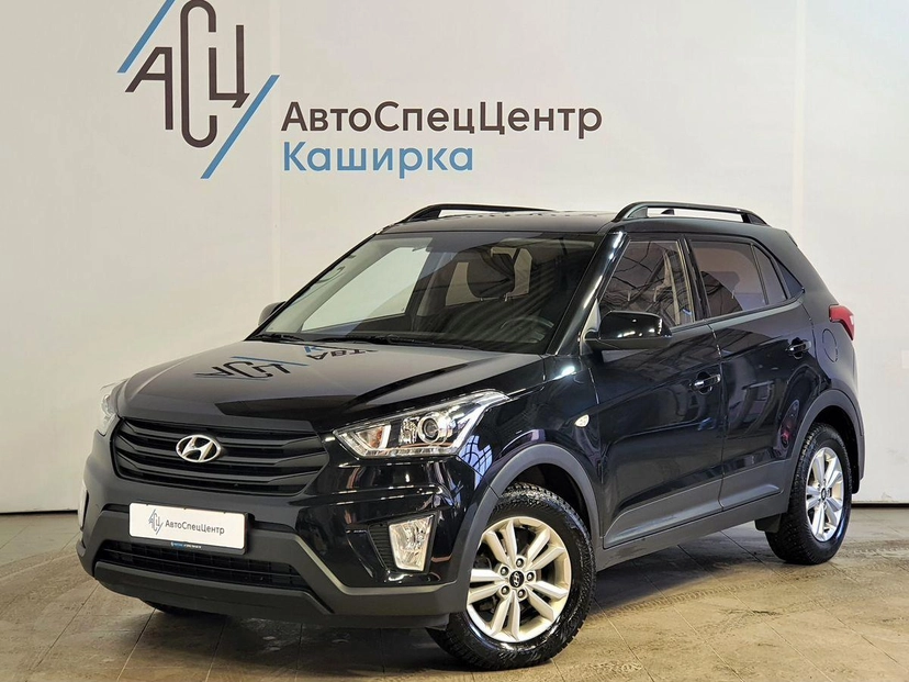 Автомобиль Hyundai Creta I поколение 1.6 AT (123 л.с.) Travel Чёрный 2019 с пробегом 41 174 км