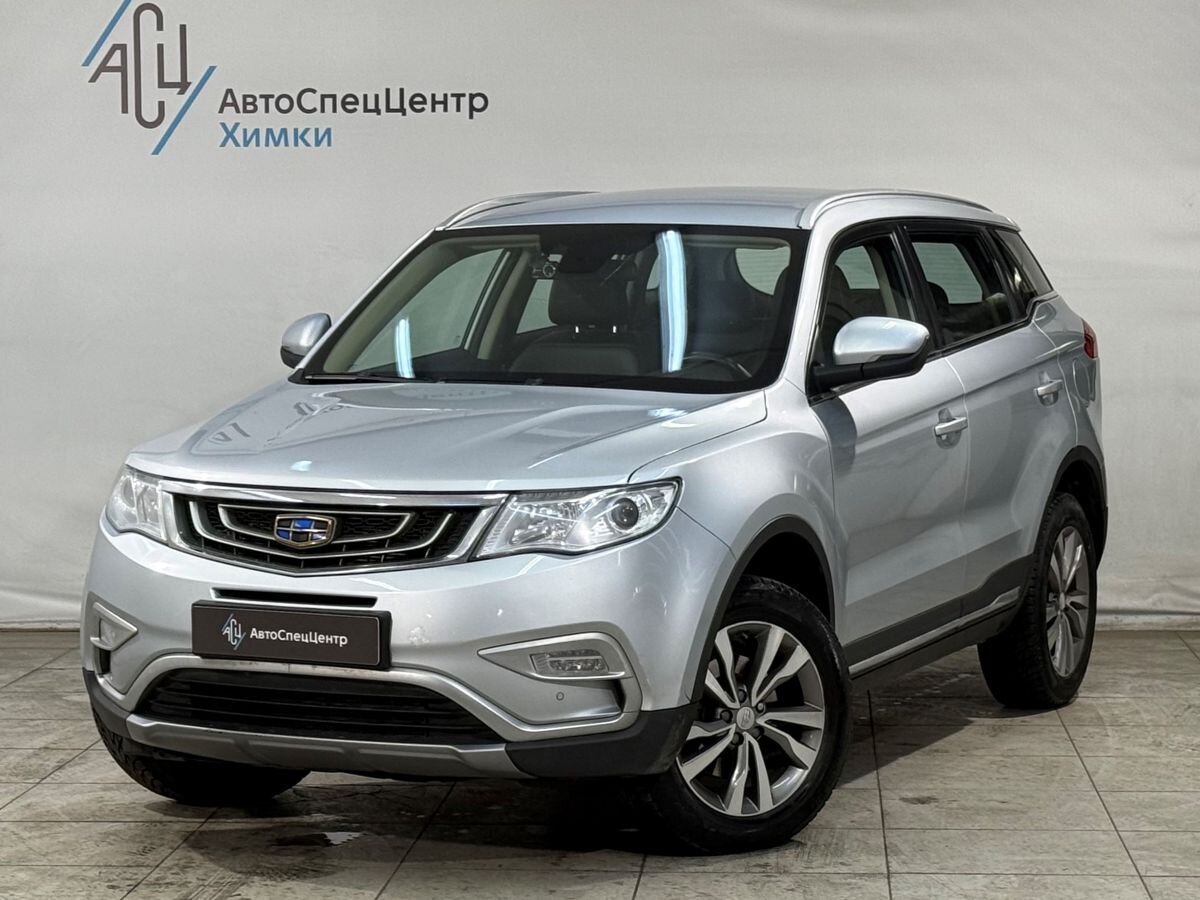 Автомобиль Geely Atlas I поколение 2.4 AT 4WD (149 л.с.) Luxe Серебристый 2018 с пробегом 134 000 км