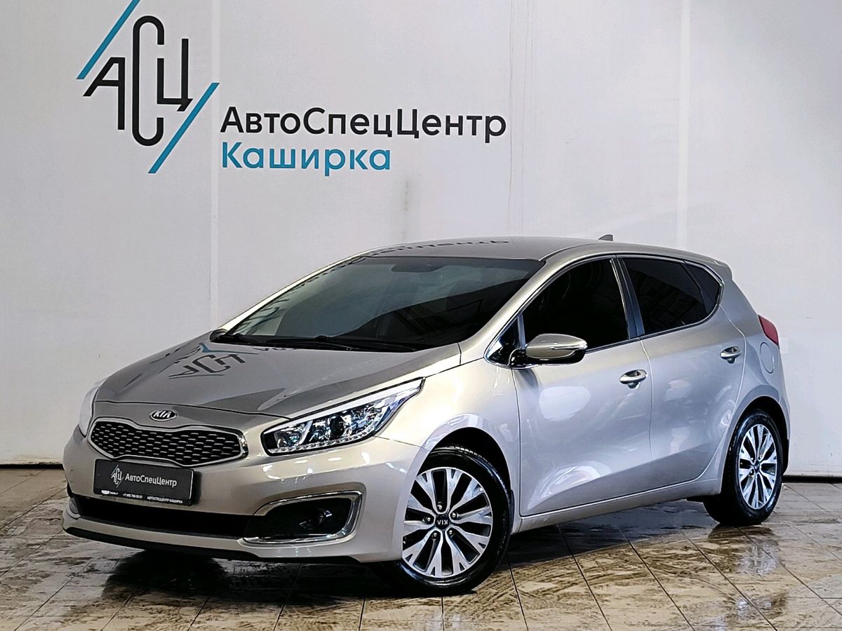 Kia Ceed II [рестайлинг] 1.6 AT (130 л.с.) Red Line (Luxe) 16-17 Серебристый 2017 с пробегом 85 520 км