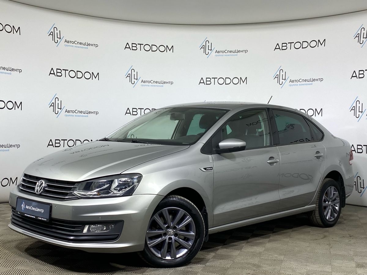 Автомобиль Volkswagen Polo V [рестайлинг] 1.6 AT (110 л.с.) Connect Серый 2019 с пробегом 147 503 км