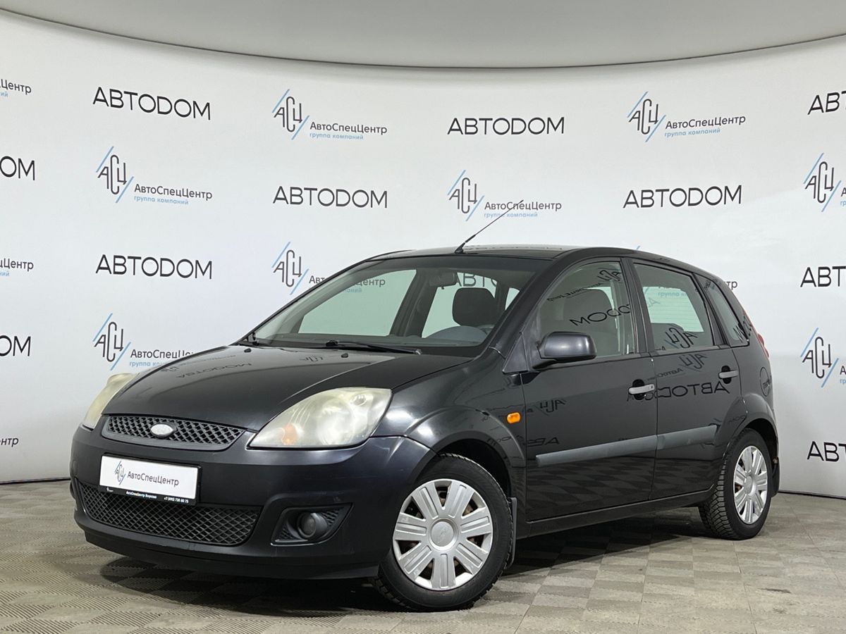Автомобиль Ford Fiesta V поколение 1.4 AMT (80 л.с.) Comfort Чёрный 2006 с пробегом 192 794 км