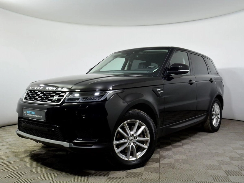 Автомобиль Land Rover Range Rover Sport II [рестайлинг] 3.0d AT 4WD (249 л.с.) HSE Чёрный 2019 с пробегом 74 000 км