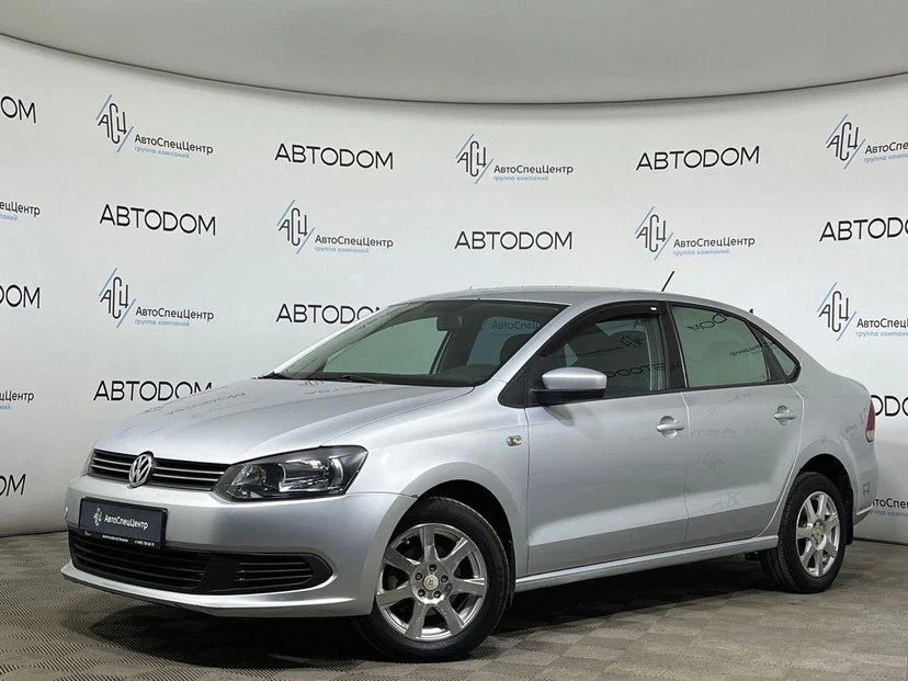 Volkswagen Polo V поколение 1.6 AT (105 л.с.) Comfortline Серебристый 2014 с пробегом 204 650 км