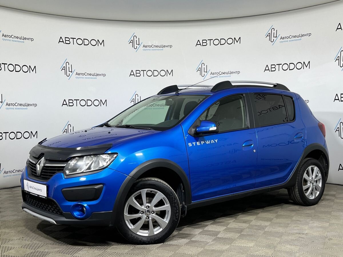 Renault Sandero II поколение 1.6 AT (102 л.с.) Privilege Синий 2016 с пробегом 114 844 км