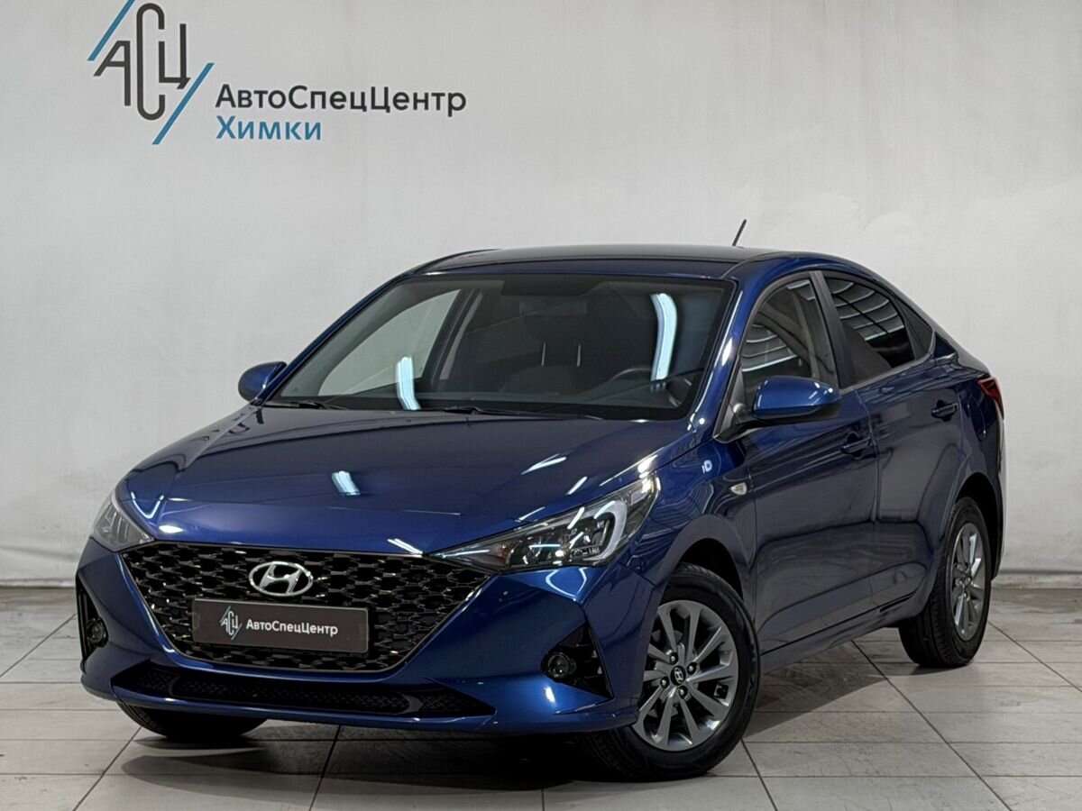 Hyundai Solaris II [рестайлинг] 1.6 AT (123 л.с.) Elegance Синий 2022 с пробегом 51 000 км