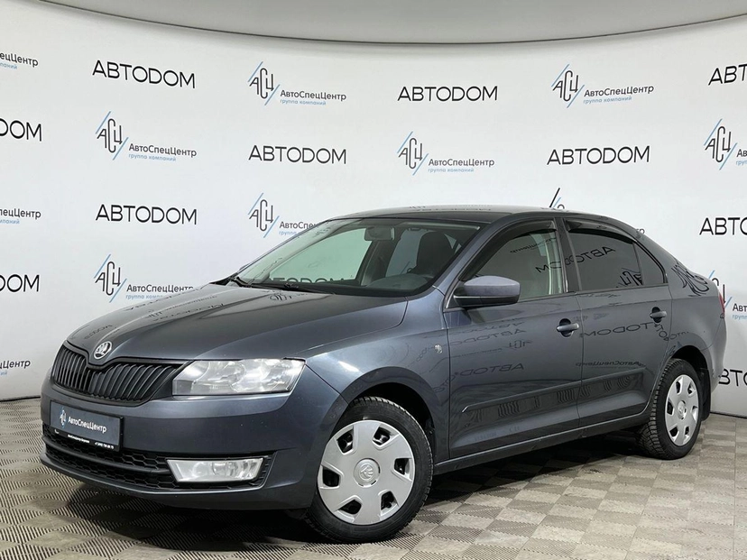 Автомобиль Skoda Rapid I поколение 1.6 AT (105 л.с.) Base Серый 2015 с пробегом 188 925 км