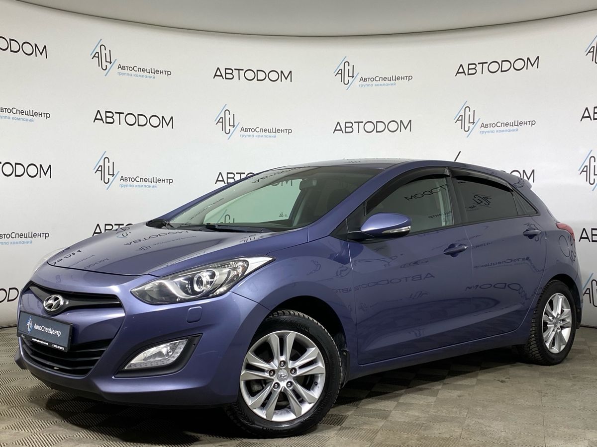 Автомобиль Hyundai i30 II поколение (GD) 1.6 AT (130 л.с.) Active Синий 2012 с пробегом 110 929 км