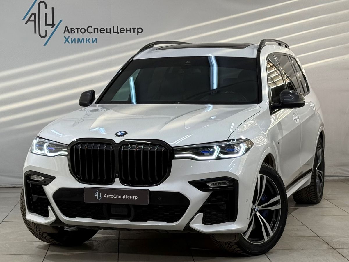 Автомобиль BMW X7 I поколение (G07) 3.0d AT 4WD (249 л.с.) M Sport Plus Белый 2021 с пробегом 119 000 км