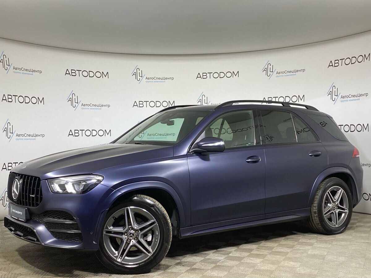 Mercedes-Benz GLE II поколение (V167) 300 2.0d AT 4Matic (245 л.с.) Sport Синий 2021 с пробегом 145 795 км