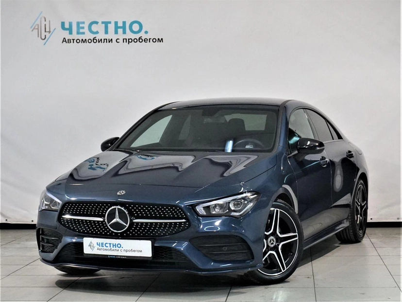 Автомобиль Mercedes-Benz CLA II поколение (C118) 200 1.3 AMT (150 л.с.) Sport Синий 2019 с пробегом 27 500 км