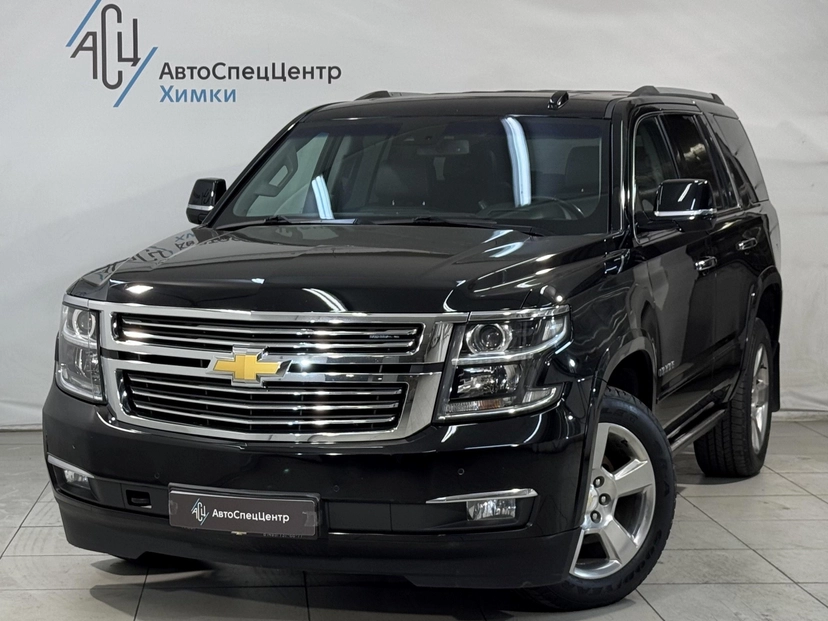 Автомобиль Chevrolet Tahoe IV поколение 6.2 AT 4WD (426 л.с.) Premier Чёрный 2019 с пробегом 64 000 км