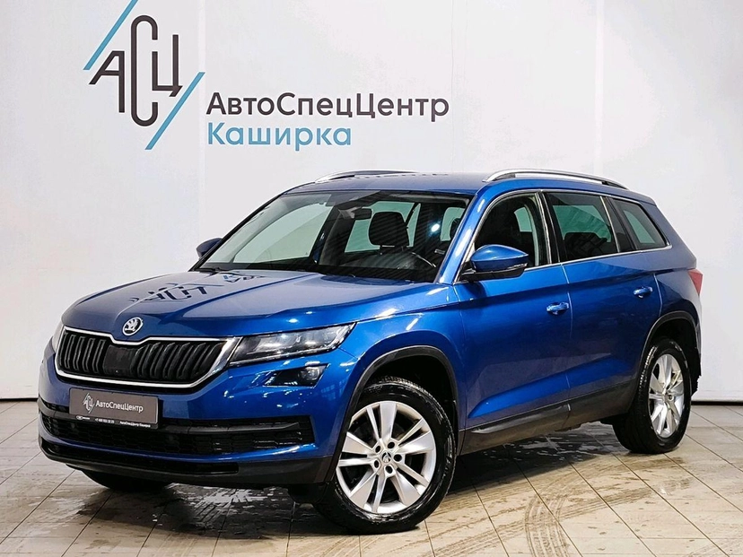Автомобиль Skoda Kodiaq I поколение 2.0 AMT 4WD (180 л.с.) Style Синий 2019 с пробегом 121 094 км