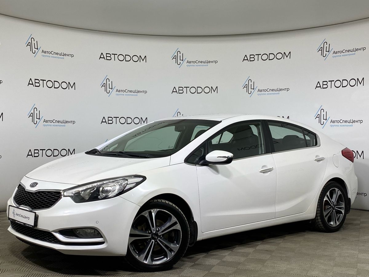 Kia Cerato III поколение 1.6 AT (130 л.с.) Prestige Белый 2014 с пробегом 154 614 км