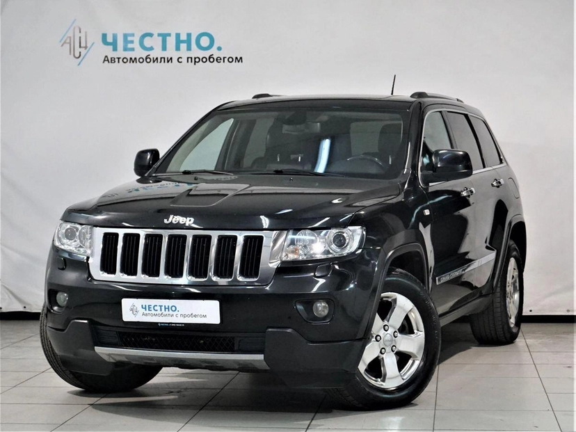 Автомобиль Jeep Grand Cherokee IV поколение (WK2) 3.0d AT 4WD (243 л.с.) Limited Чёрный 2012 с пробегом 248 500 км