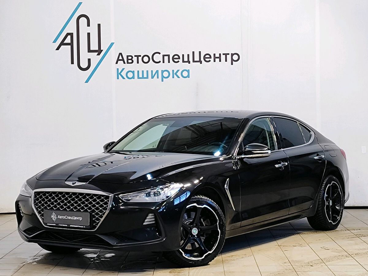 Автомобиль Genesis G70 I поколение 2.0 AT 4WD (197 л.с.) Elegance (2018-2020) Чёрный 2019 с пробегом 70 618 км