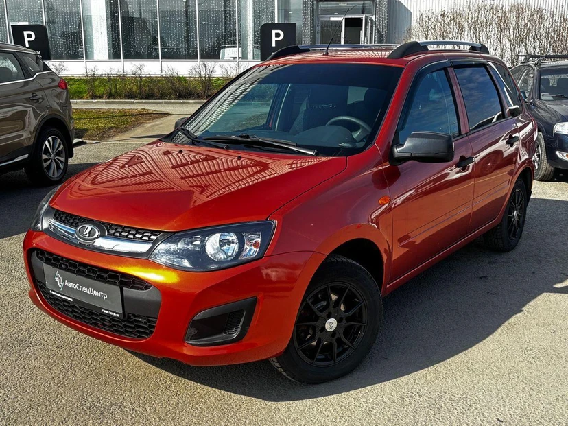 Автомобиль Lada (ВАЗ) Kalina II поколение 1.6 AT (98 л.с.) Comfort 21942-51-010 Оранжевый 2015 с пробегом 36 000 км