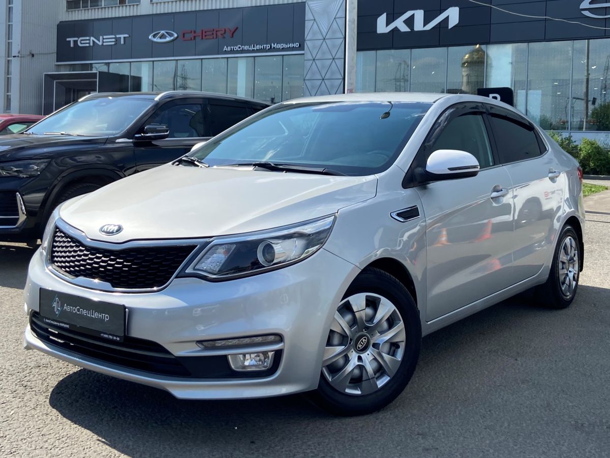 Kia Rio III [рестайлинг] 1.6 MT (123 л.с.) Prestige Серебристый 2016 с пробегом 44 085 км