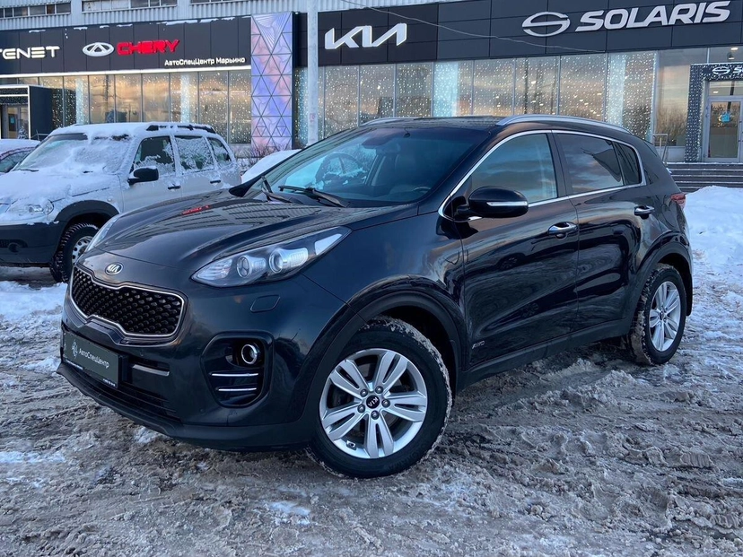 Автомобиль Kia Sportage IV поколение 2.0d AT 4WD (185 л.с.) Prestige Чёрный 2017 с пробегом 249 500 км