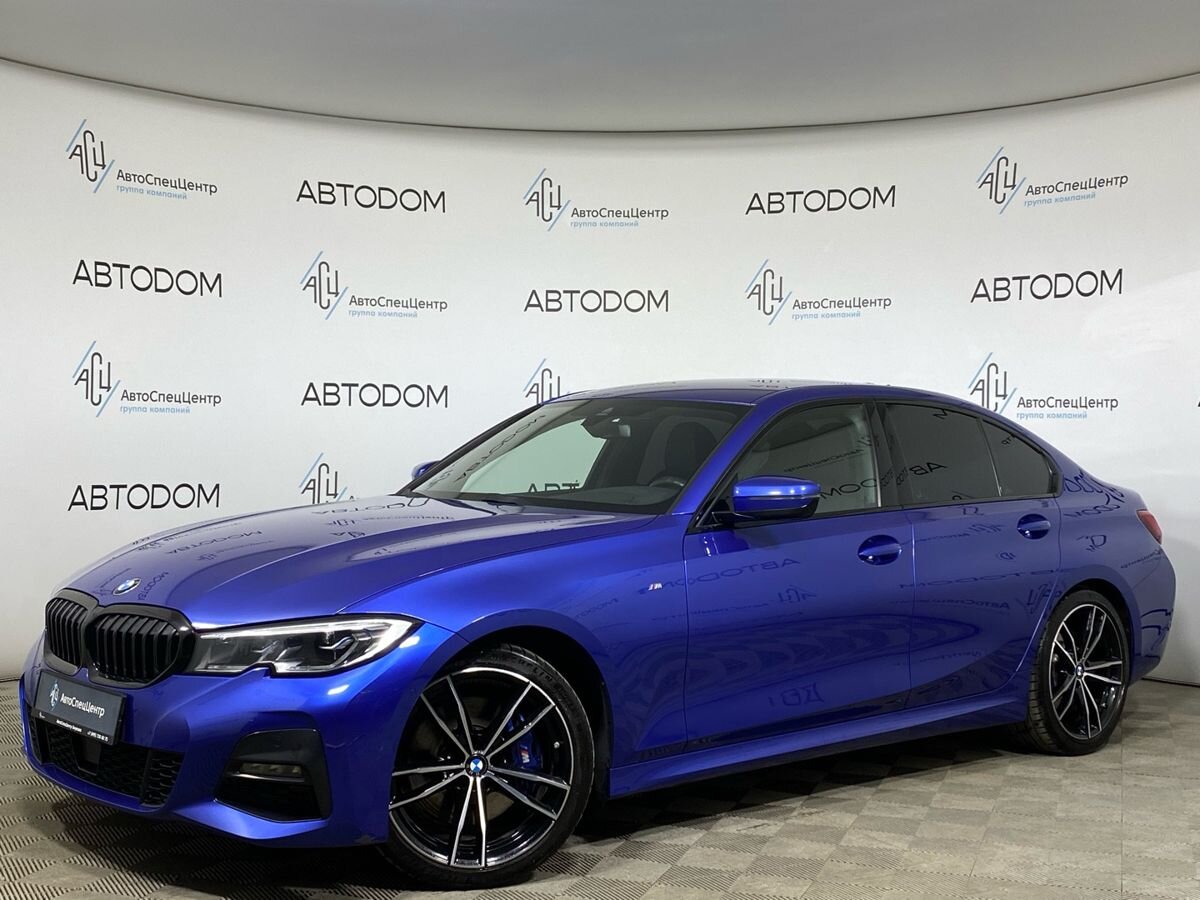 Автомобиль BMW 3 серии VII поколение (G20/G21/G28) 320 2.0d AT 4WD (190 л.с.) M Sport Pro Синий 2021 с пробегом 44 384 км